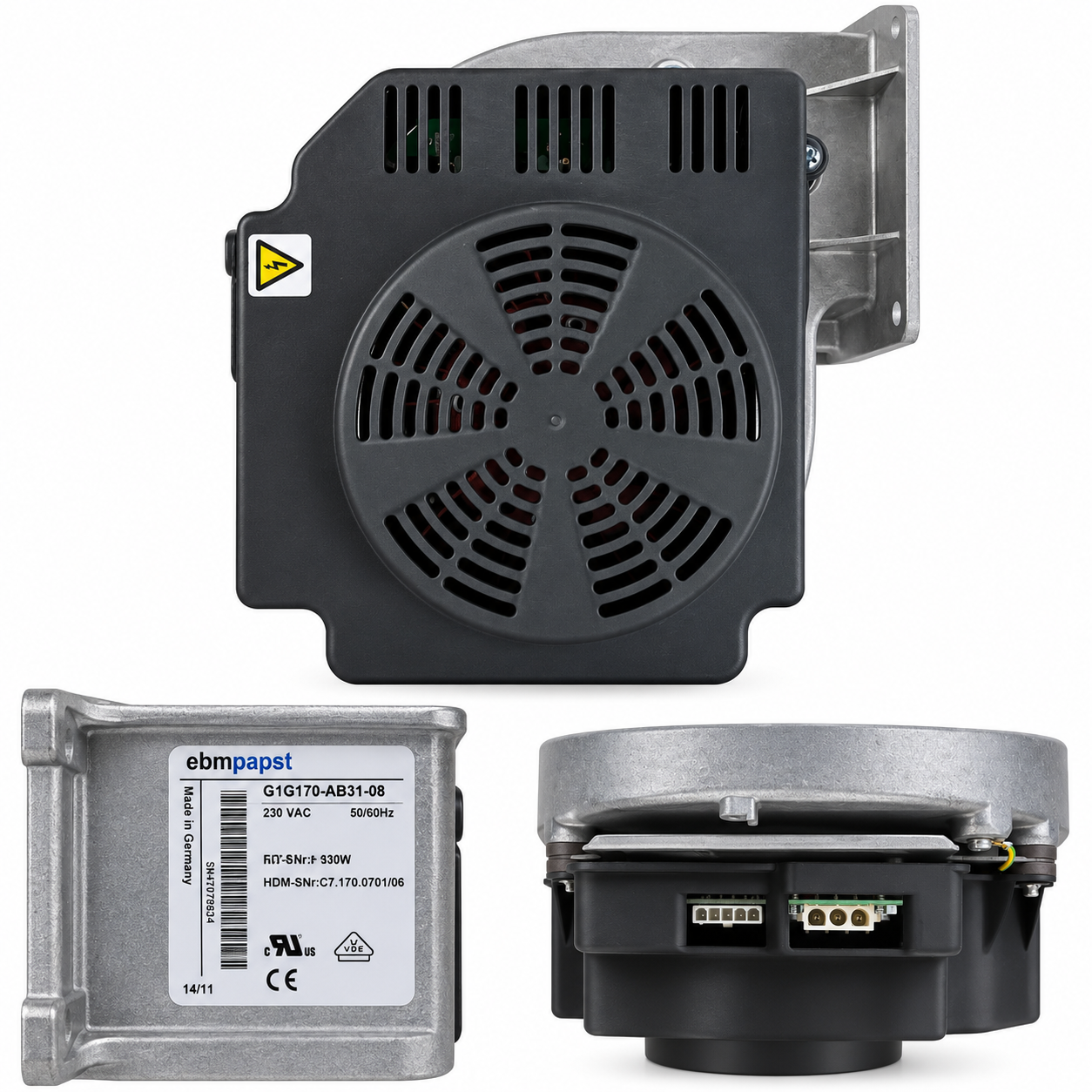 HEIDELBERG G1G170-AB31-08 — ebm-papst G1G170-AB31-08 Industrial Blower / Fan Assembly, Printing — ControlParts Global