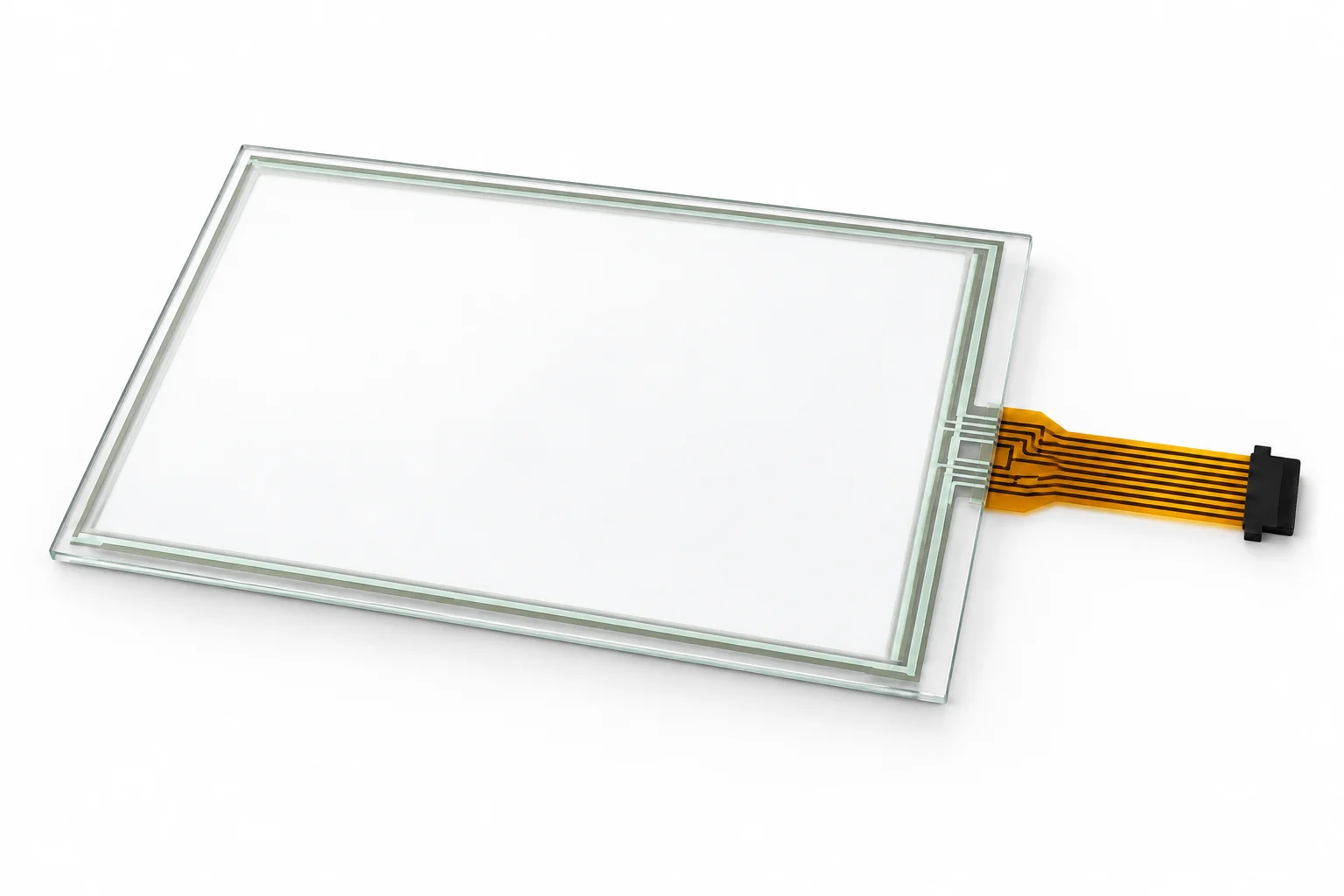 Replacement touch panel glass for Horizon VAC-100A collator, angled view