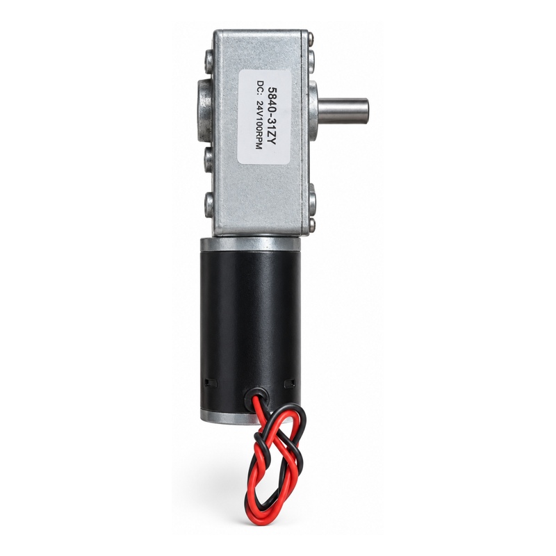 5840-31ZY gear motor — label 24 V DC, 100 RPM / Motoréducteur 5840-31ZY — étiquette 24 V DC, 100 RPM
